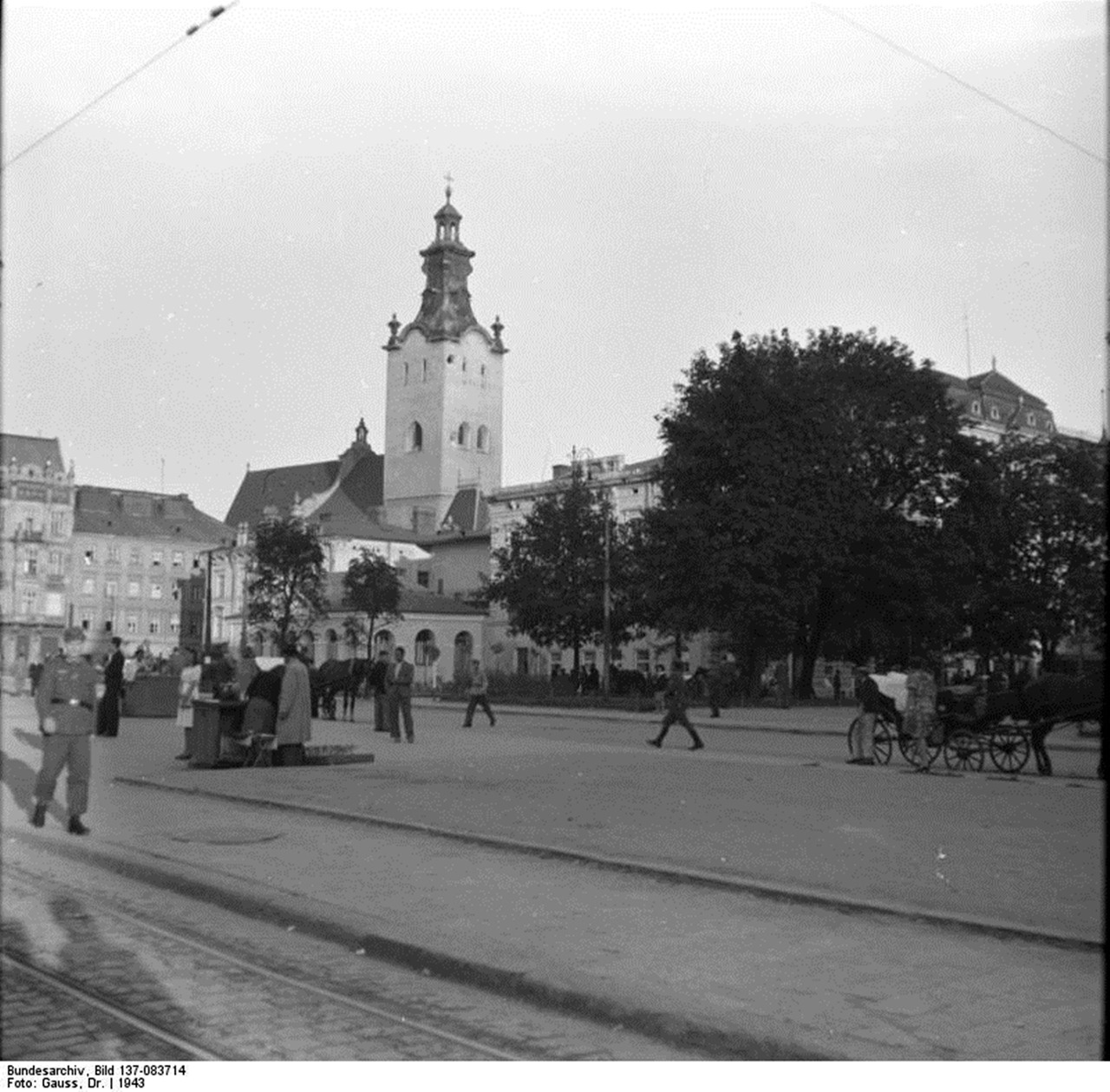 Вигляд на Латинську катедру, 1943 р.