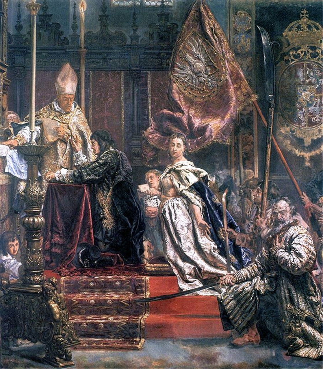 Обітниця Яна II Казимира в Латинському соборі 1 квітня 1656 року (фрагмент картини Яна Матейка)