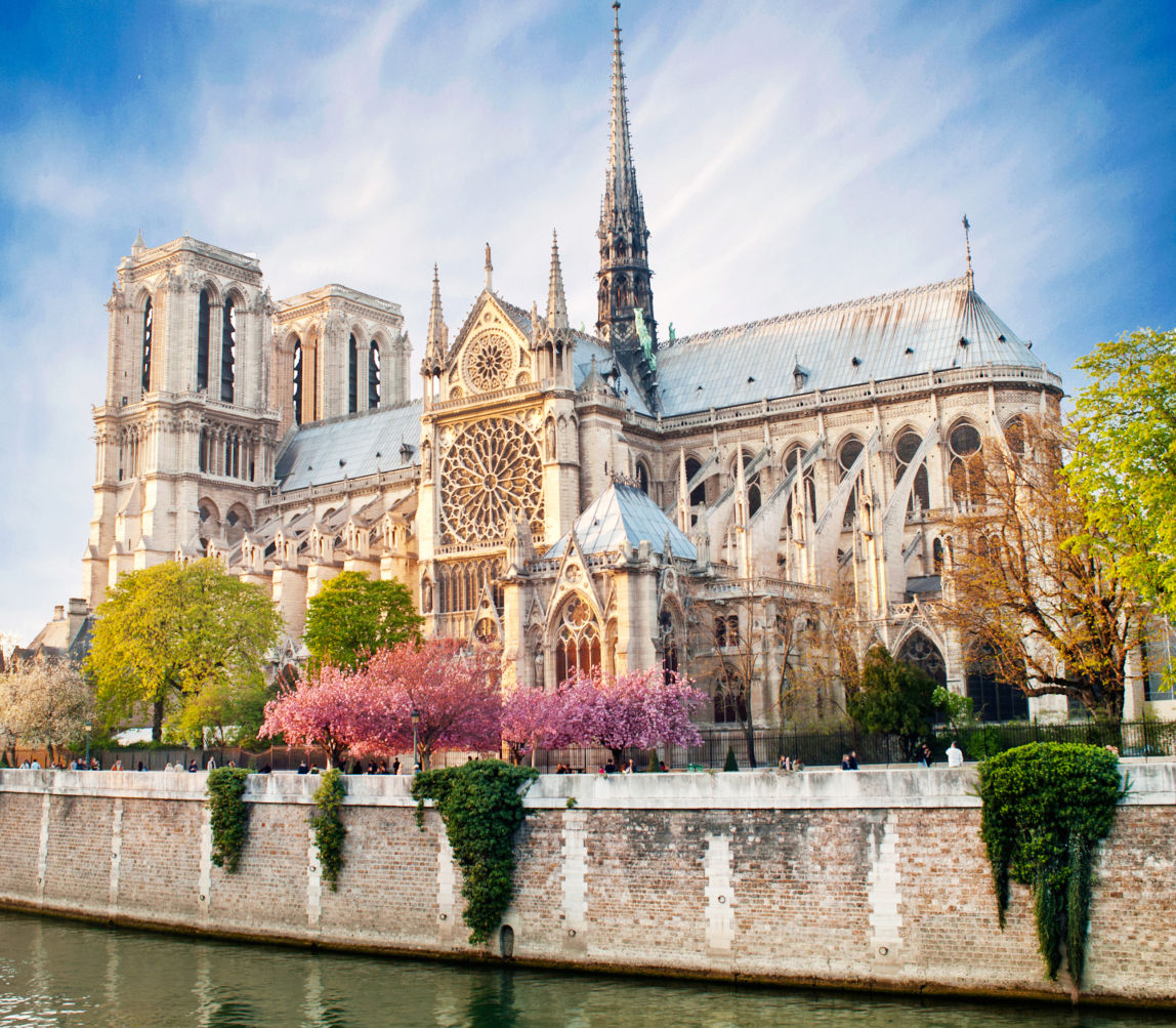 Detailled view of notre dame de Paris - France.