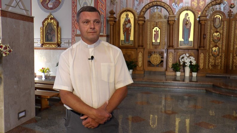 Отець Олександр Селезінка. Фото: Суспільне Івано-Франківськ