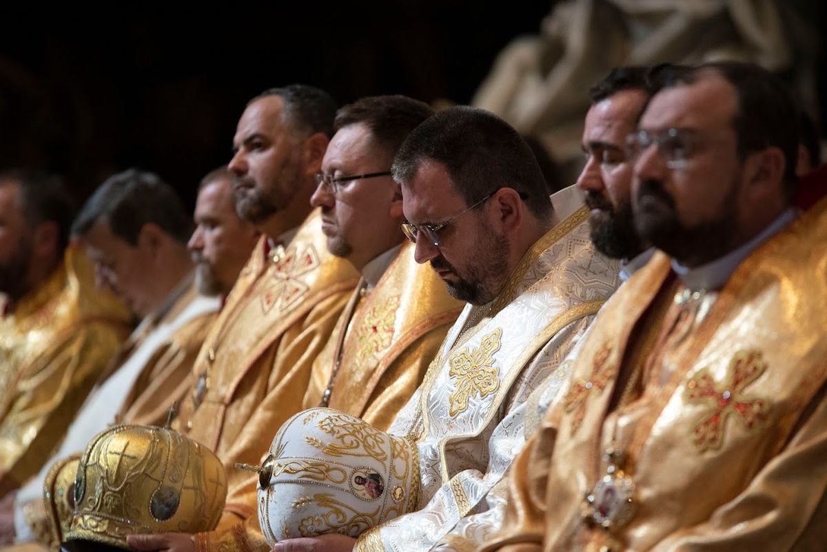 Владика Максим Рябуха під час Божественної Літургії у базиліці Святого Петра, 10 вересня 2023 року